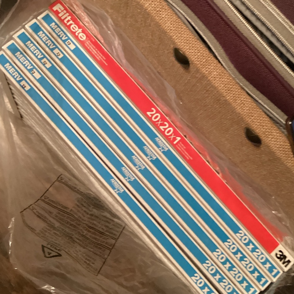 6pk  20x20x1 Air Filters
